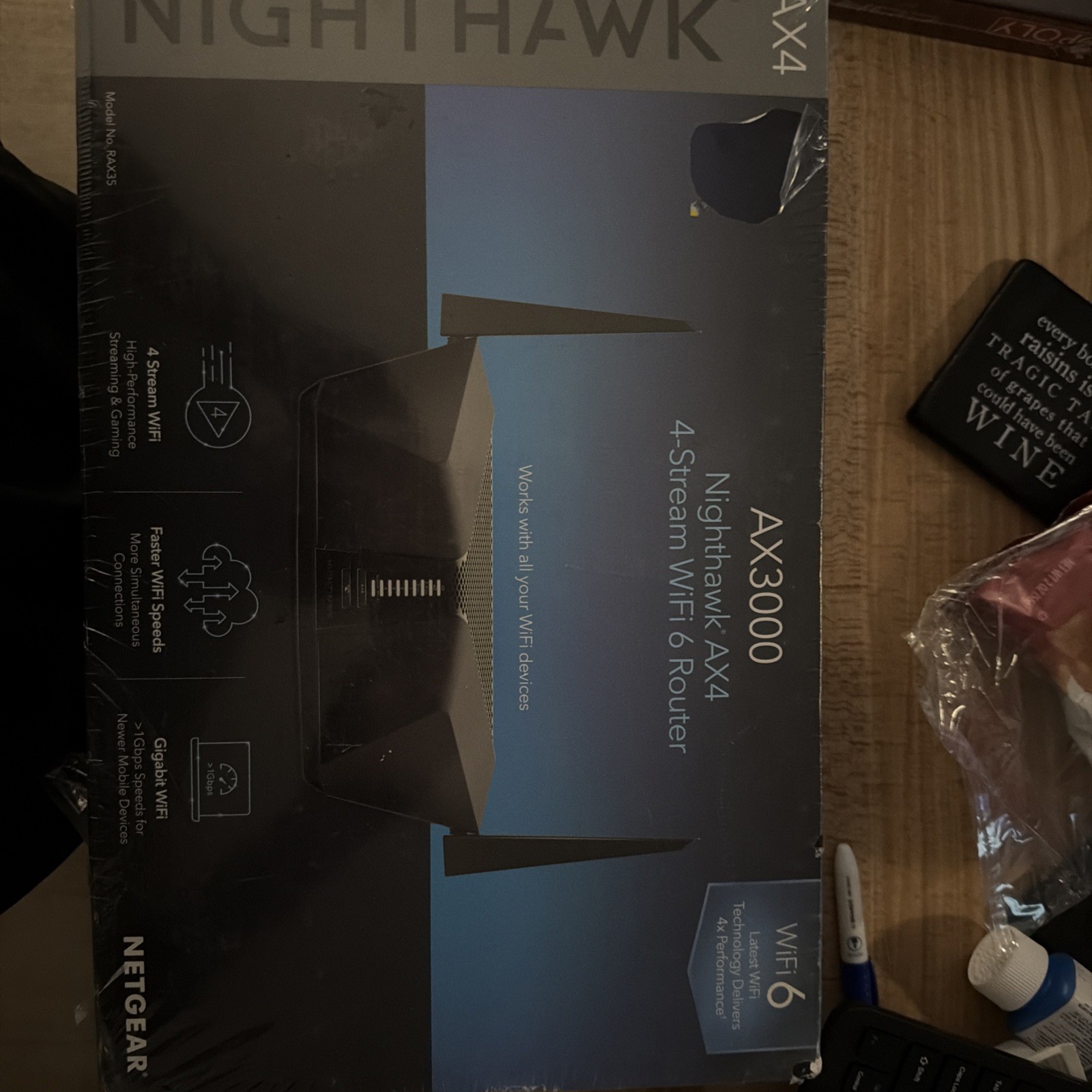 NETGEAR Nighthawk 4-Stream AX4 WiFi 6 Router with 4G LTE Built-in Modem ''READ''