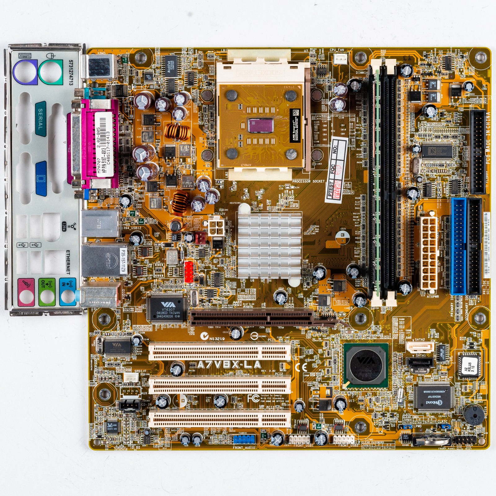 HP A7V8X-LA 5187-4913 Socket A MicroATX Motherboard AMD Sempron AGP Windows 98