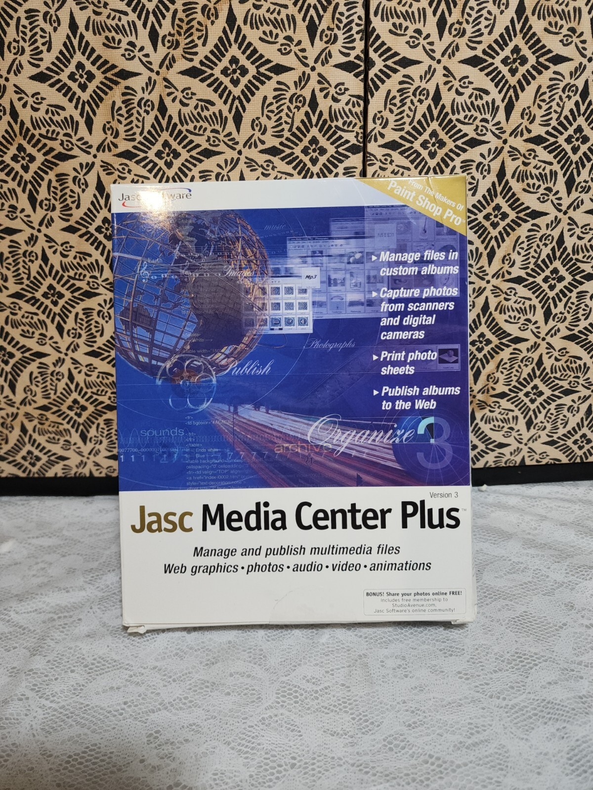 Jasc Software Media Center Plus Version 3 New in Sealed Packaging Priority Ship