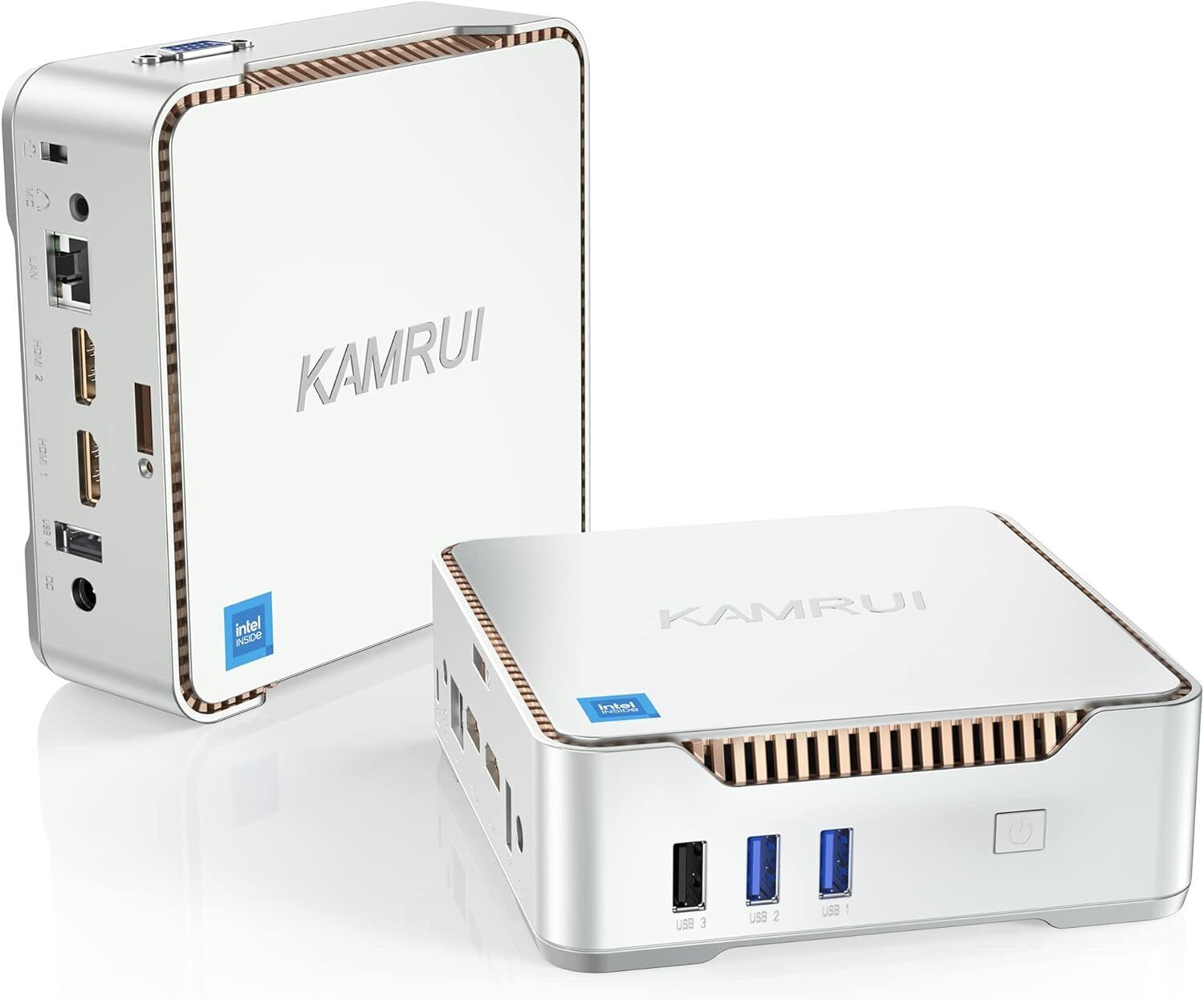 KAMRUI 4K UHD Mini PC Intel N-95 4 Core Processor 8GB DDR4 RAM 256GB ROM WIFI 5G