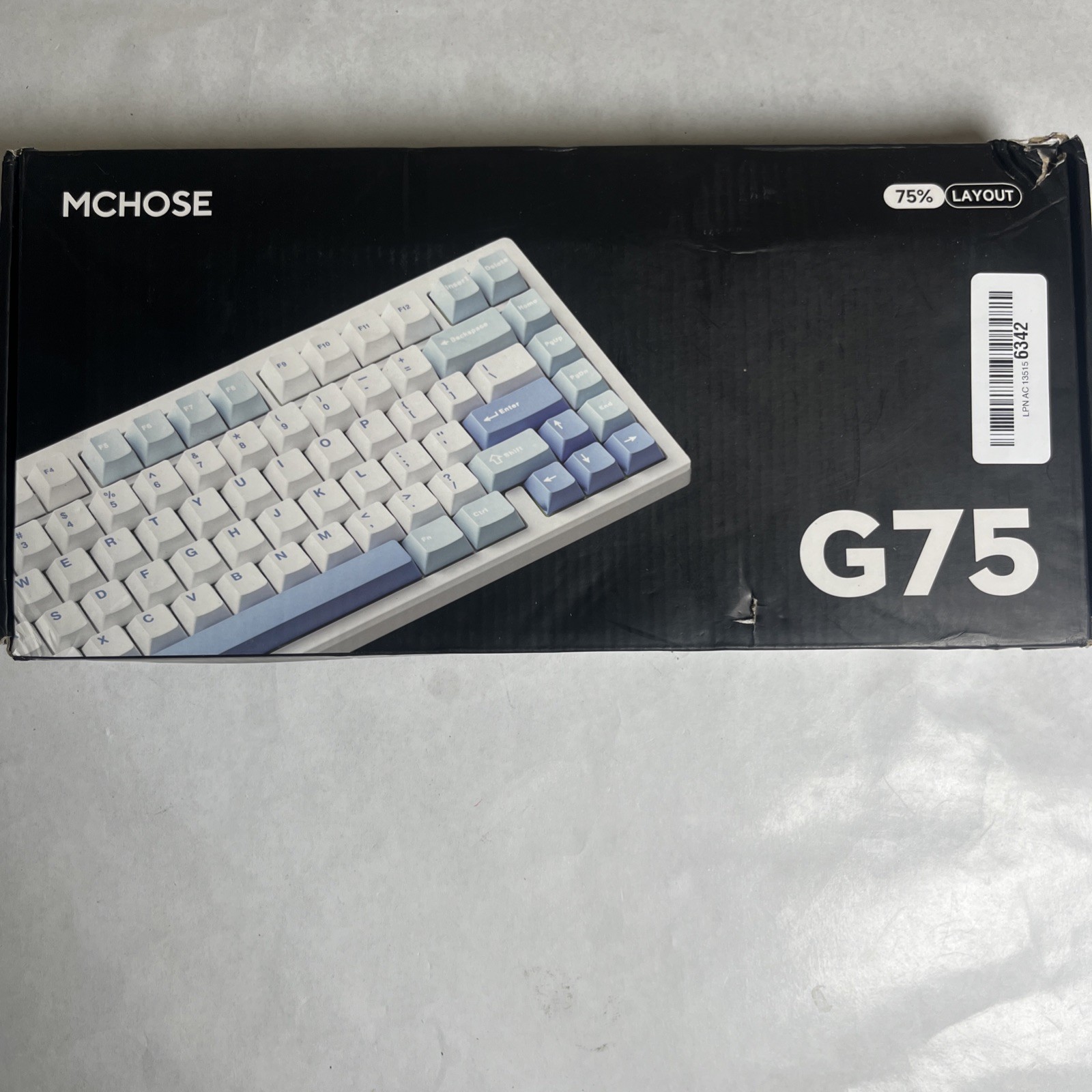 MCHOSE G75 PRO 75% Wireless Mechanical Keyboard Arctic Snow V2