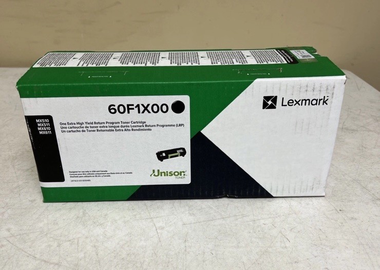 Lexmark 60F1X00 601X Extra HighYield Black Toner Cartridge MX611 MX610 511 MX510