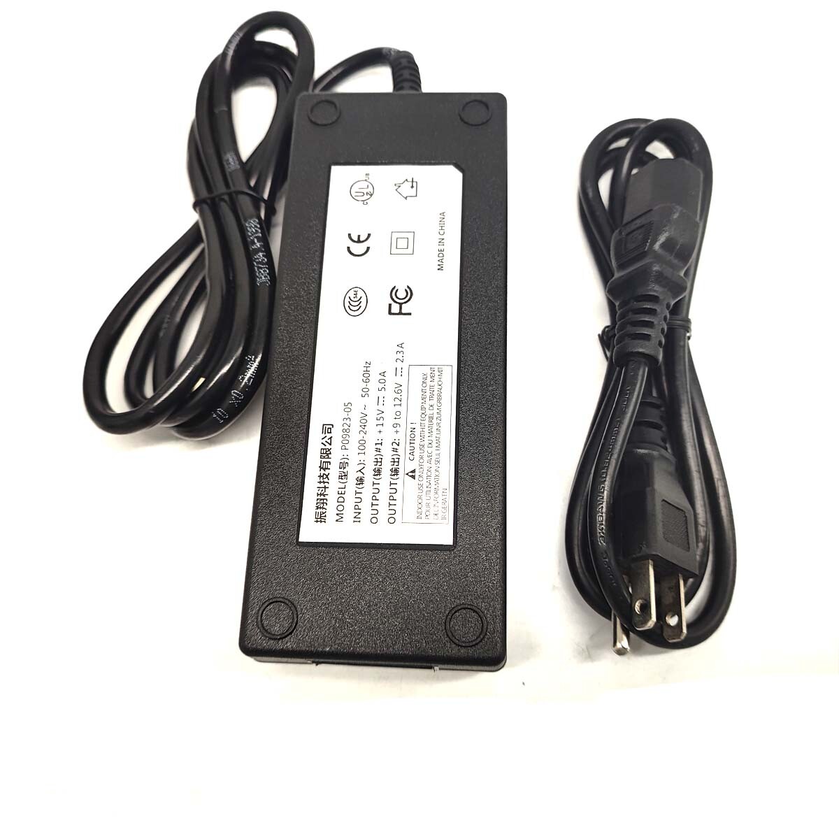 5-Pin Universal AC Adapter Charger for SonoSite P09823-05, P09823-07, P09823-06