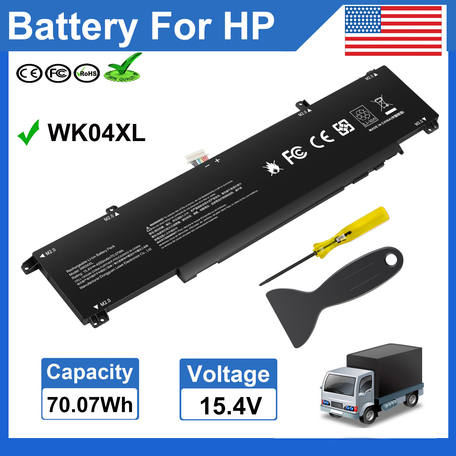 WK04XL New Battery for HP Victus 16-D0001UR 16-D0023DX HSTNN-IB9V M39179-005