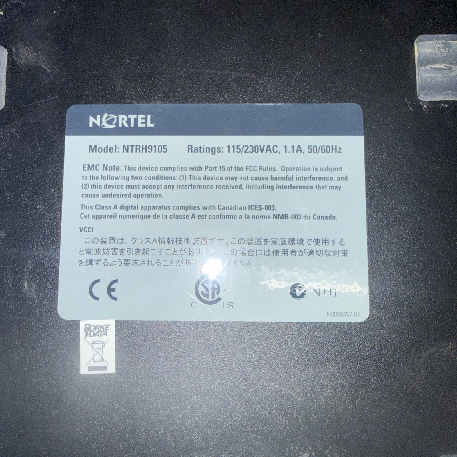 Nortel MODEL NTRH9105 brand  *New*