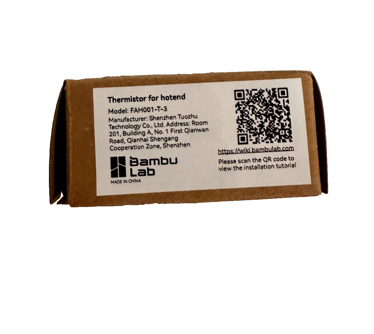 Bambu Lab FAH001 - T - 3 Thermistor for Hotend for X1C 