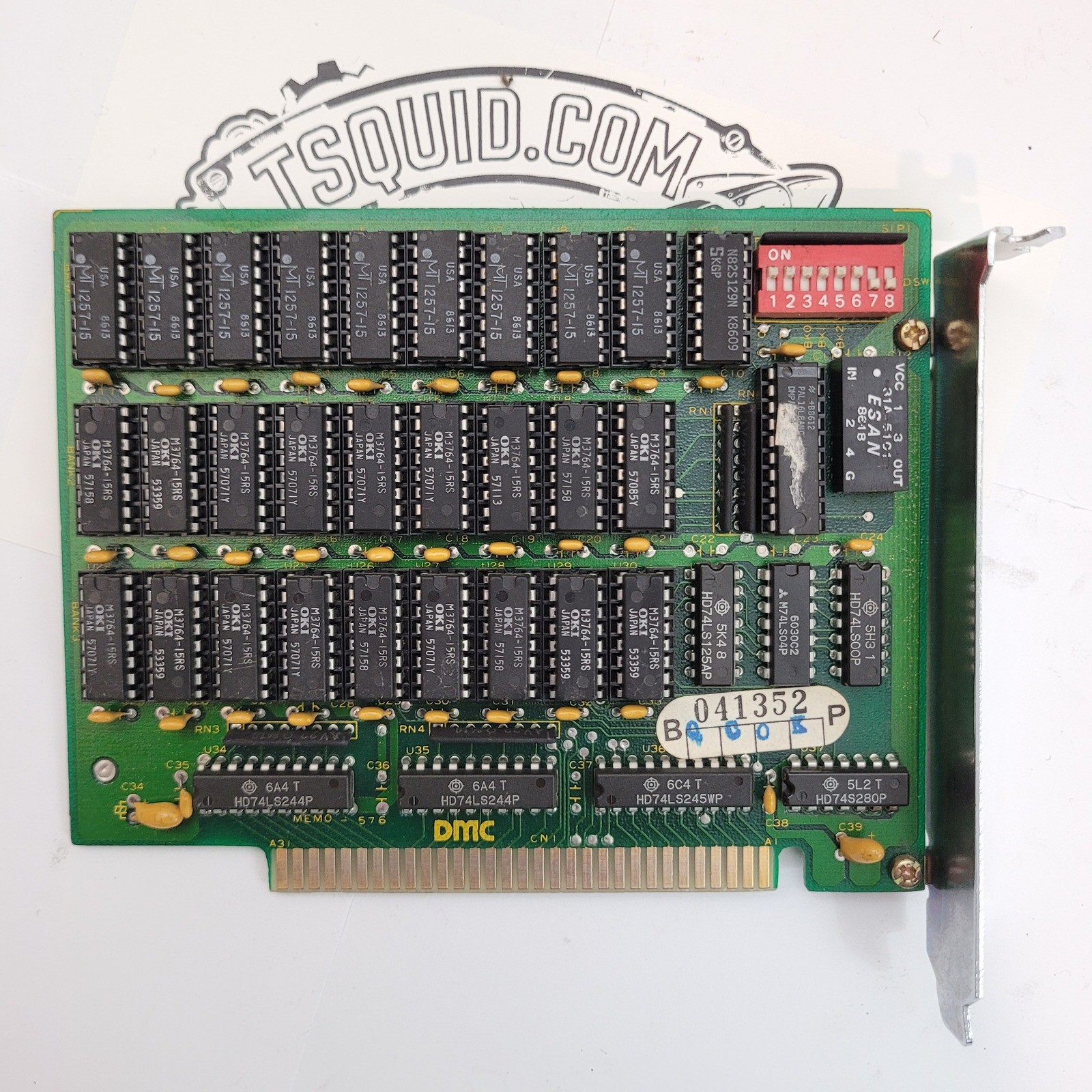DMC ISA Populated 1MB Memory Expansion Card Vtg 8-bit RAM IBM PC XT Compatible