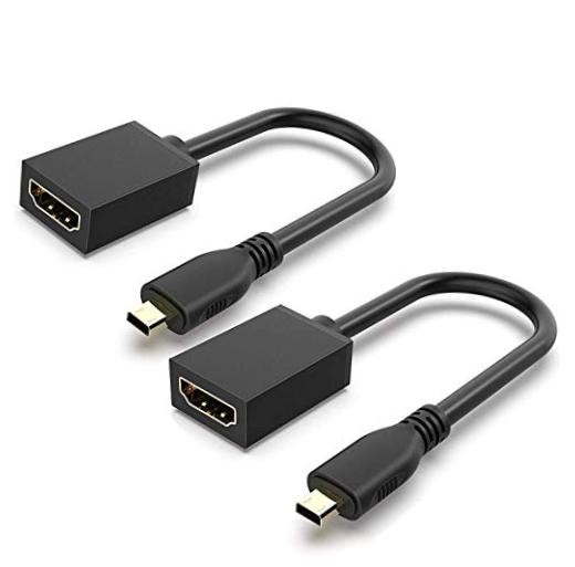 Micro HDMI to HDMI Adapter Cable, Micro HDMI to HDMI Cable (Male to Female)