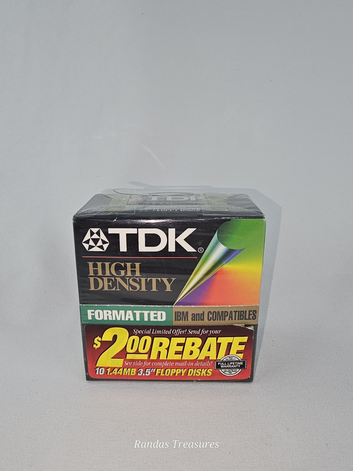 TDK High Density 10-Pack Formatted 1.44 MB 3.5" Floppy Disks MF-2HDIF