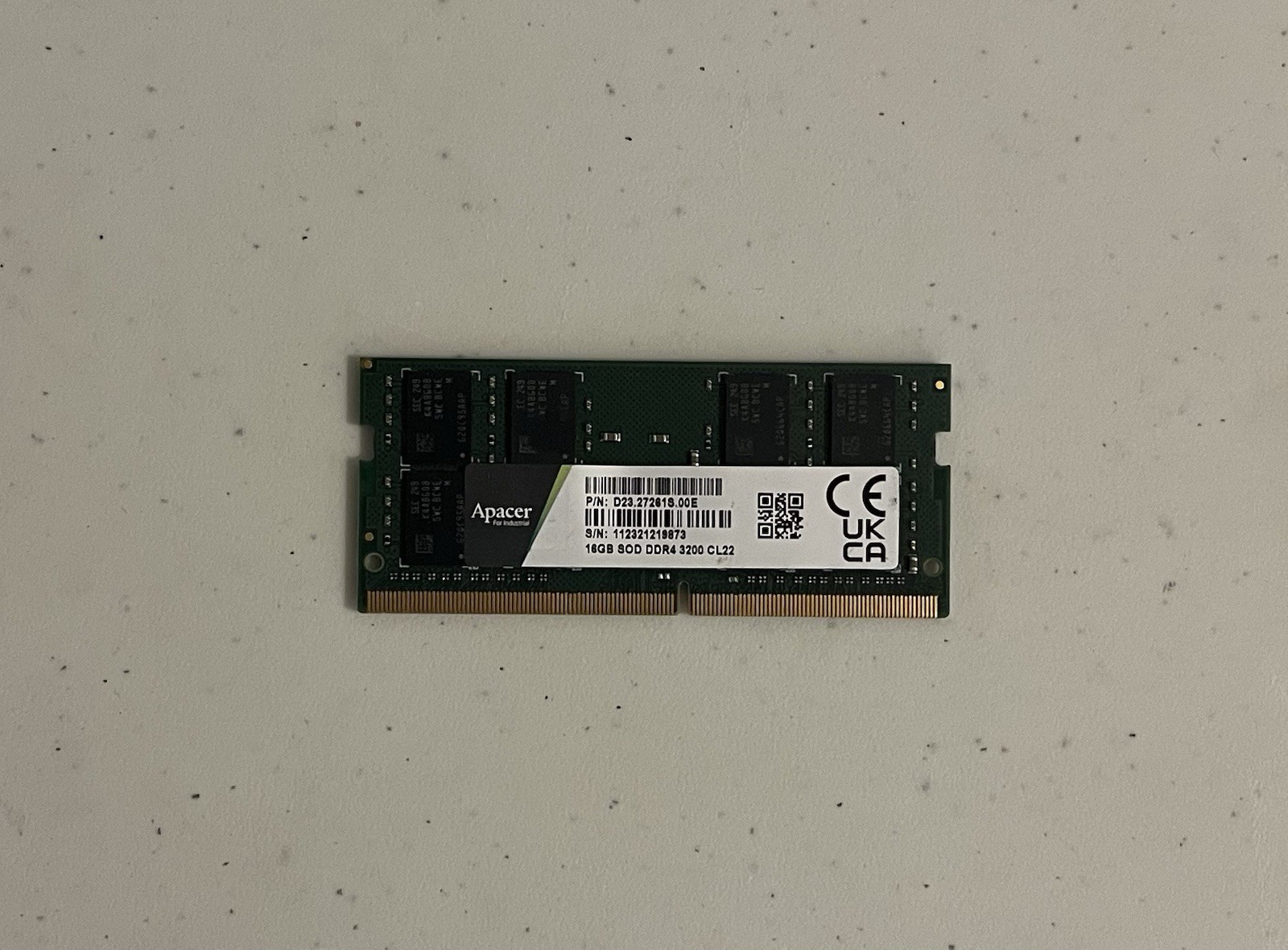 Apacer 16GB SOD DDR4 3200 CL22 RAM LAPTOP 260PIN RoHS