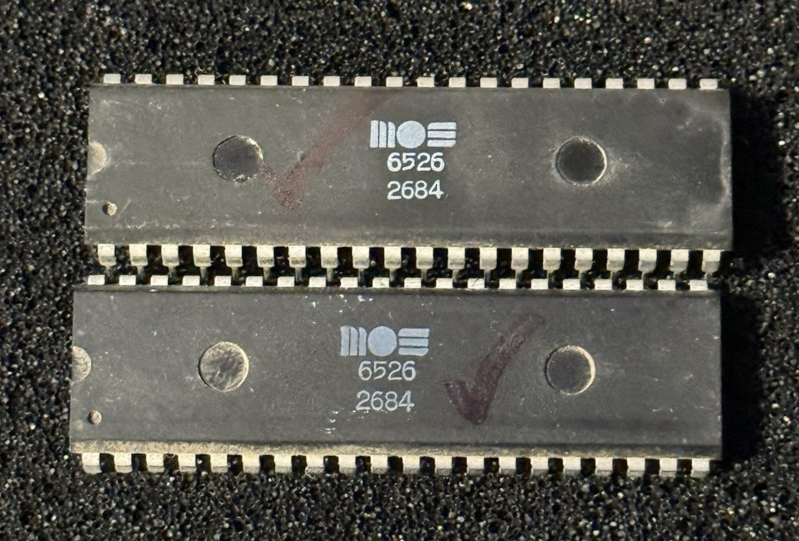 Genuine MOS 6526 CIA Matched Pair Tested Good | Commodore 64 | Fast Shipping