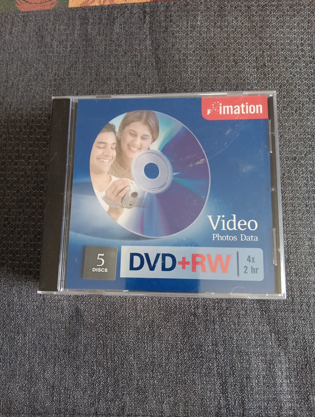 Imation 5 Pack DVD+RW 5K Videos Photos and Data NEW Sealed