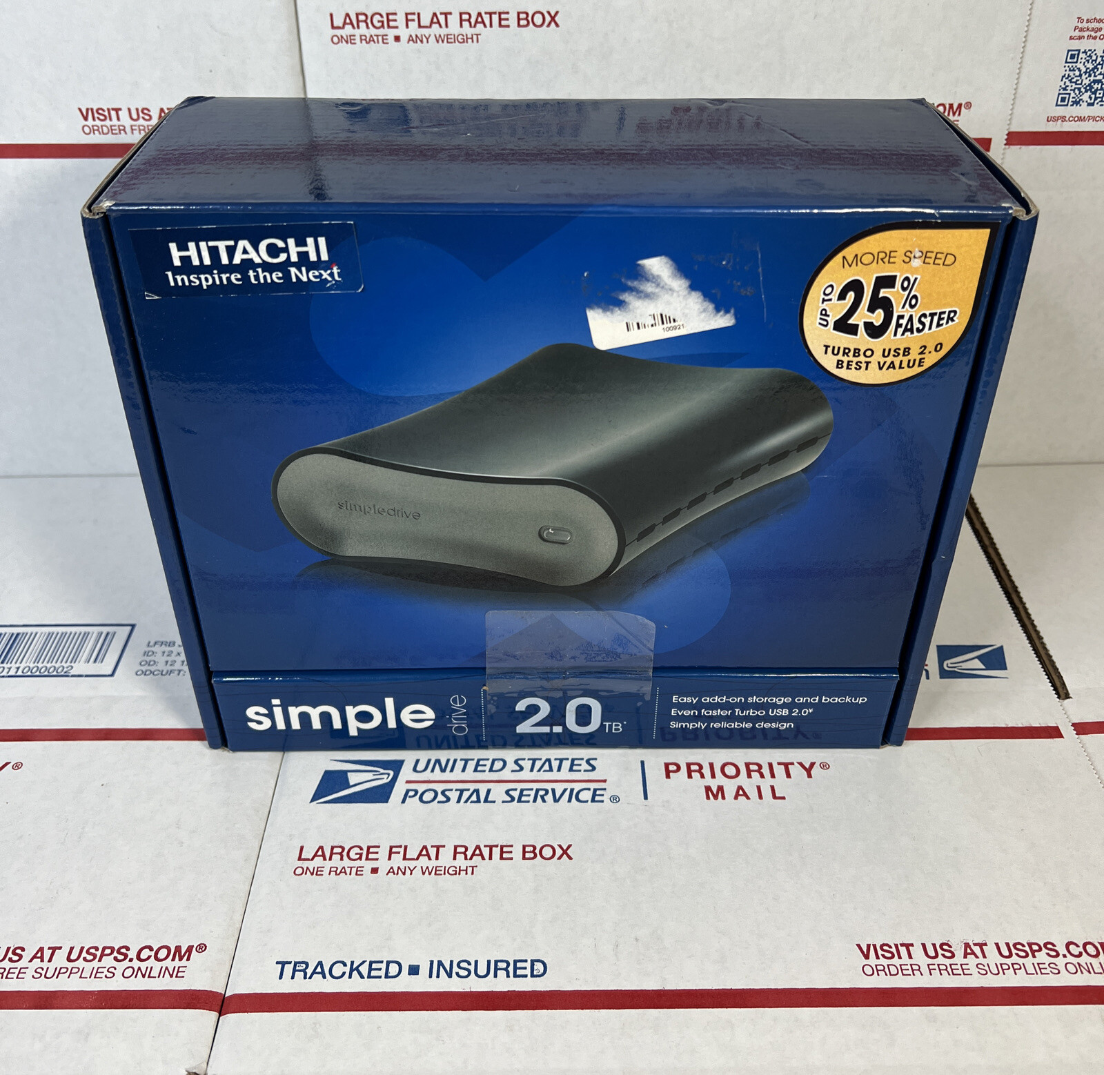 HITACHI SimpleTech SimpleDrive 2TB Hard Drive -NEW/OPEN  - NEXT DAY - WARRANTY