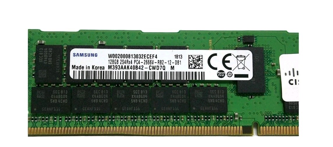 Samsung 128GB 2S4RxR PC4-2666V ECC REG DDR4 Server Memory M393AAK40B42-CWD7Q