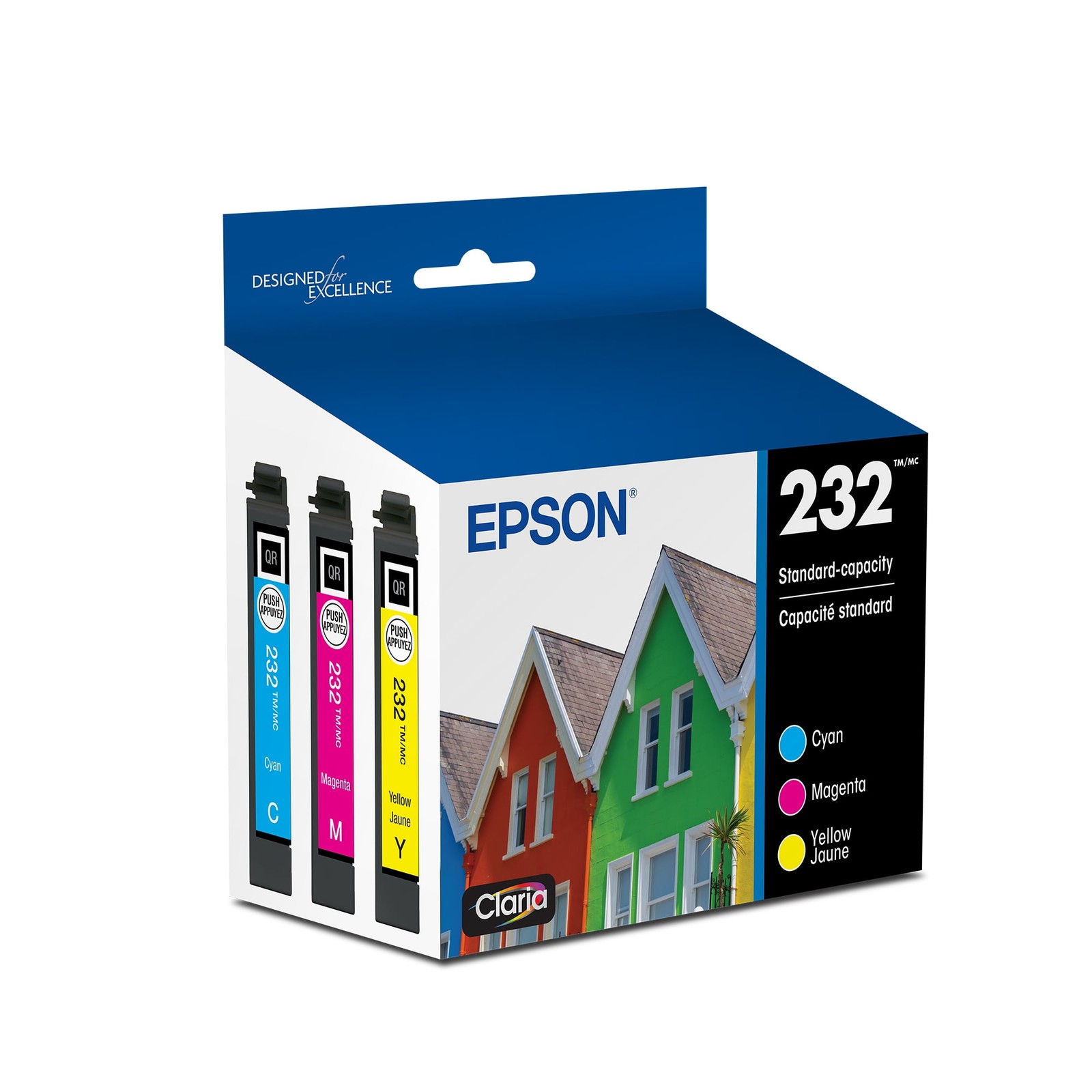 EPSON 232 Claria Ink Standard Capacity Color Combo Pack (T232520-S) Works