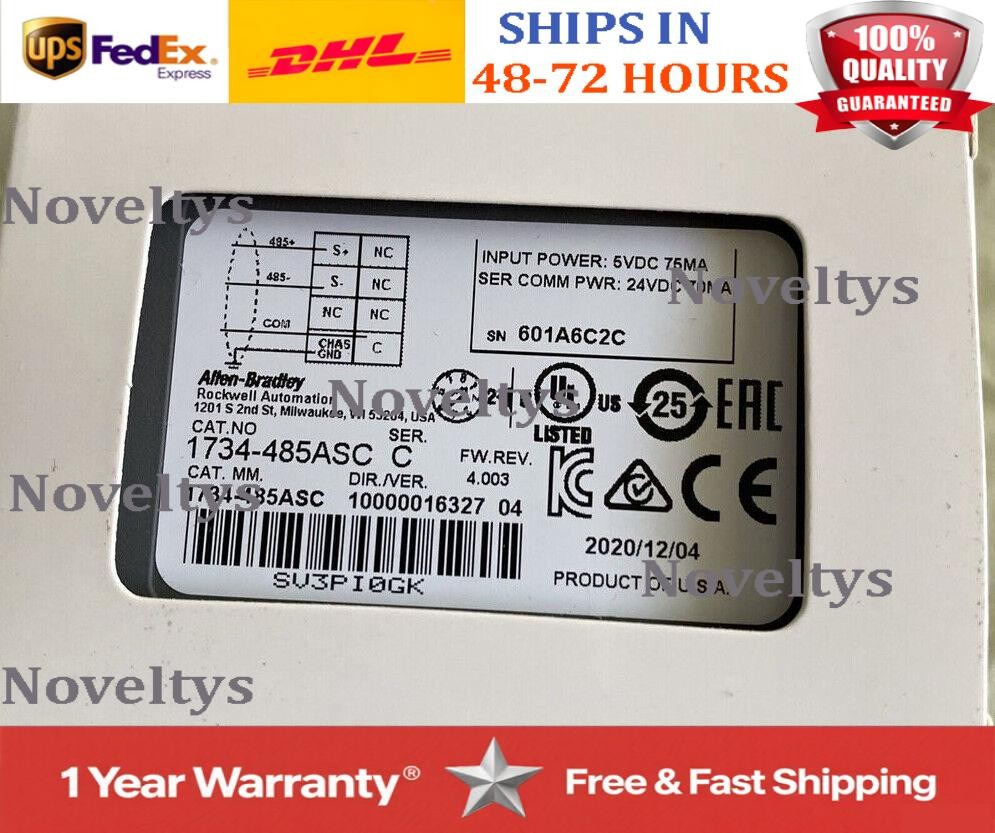 AB 1734-485ASC Series C Point I0 RS4 85 Comm Module 1734-485ASC NEW Spot Goods