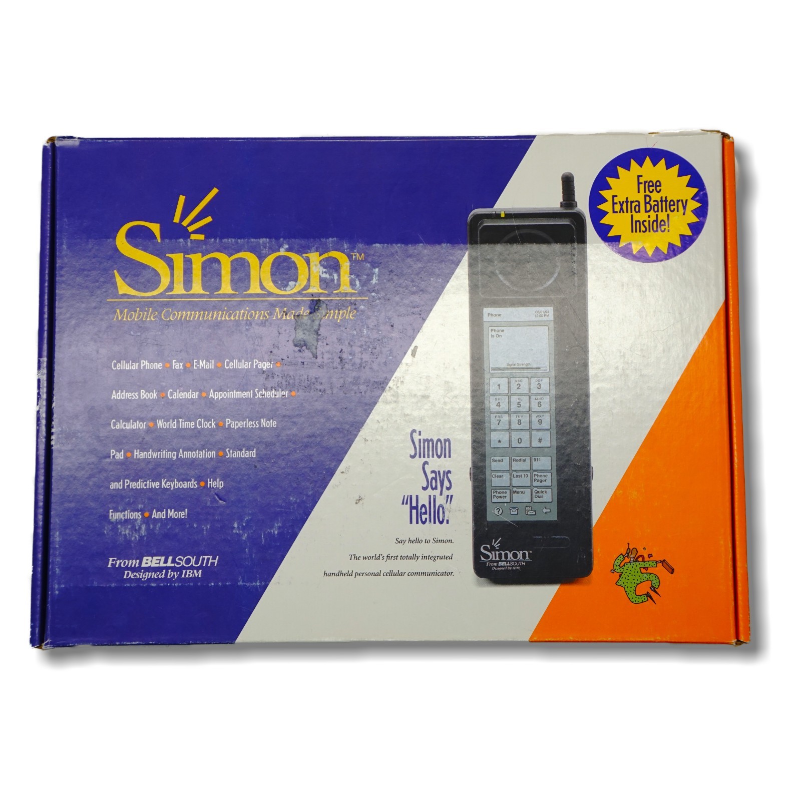 RARE Vintage IBM Simon Smartphone with ORIGINAL BOX - TESTED