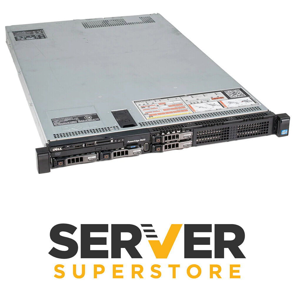 Dell PowerEdge R620 Server | 2x E5-2650 V2 2.6GHz =16 Cores | 32GB | 2x trays