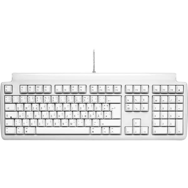 Matias FK302-DE Touch Pro USB Keyboard German, QWERTZ, Macintosh White Hub