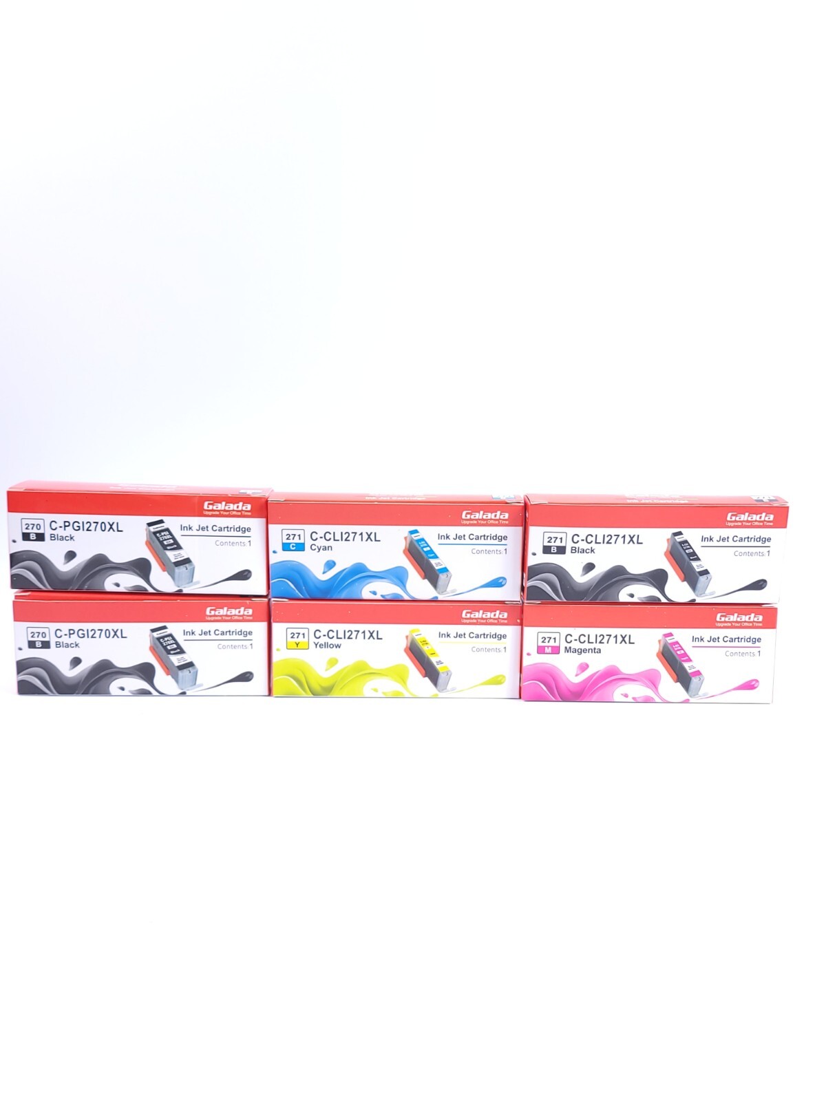 Replacement for Canon PGI-270 BK CLI-271 B/C/M/Y Color Ink Cartridges 