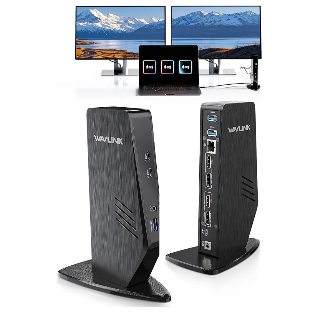 NIB $170 - USB-C 3.0 dual 4k display laptop docking station w/65W laptop charge
