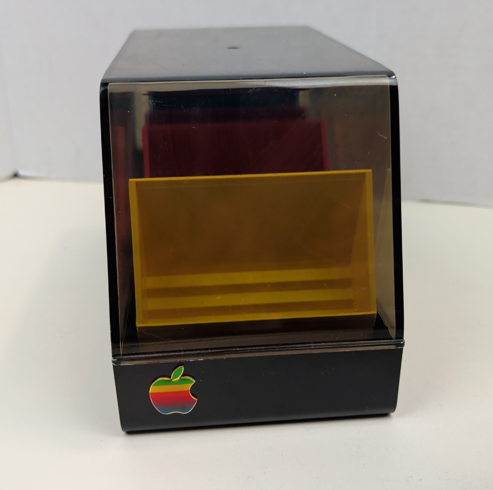 Vintage Apple Rainbow Logo Diskette Floppy Disk Storage Case USA 1980s