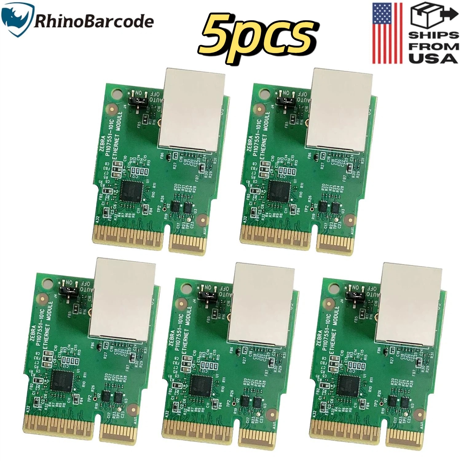 5pcs Ethernet Module For Zebra ZD421 ZD421d ZD421t ZD411 P1112640-015 *US SHIP*