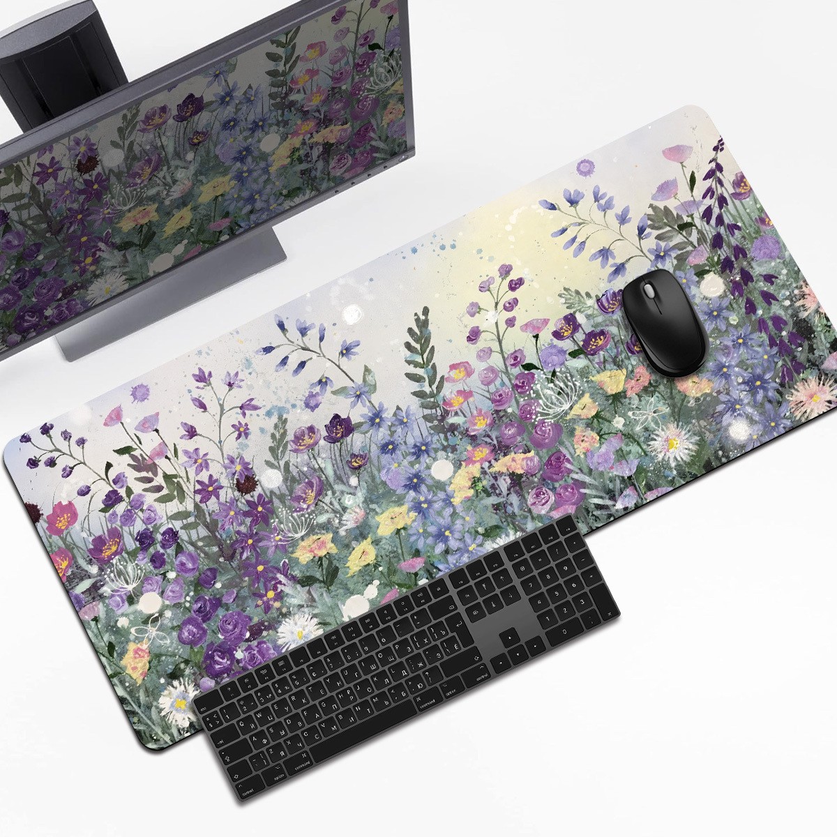 1pc Mouse Pad 2D FLAT PRINTING Extended Gaming Mouse And Keyboard Pad with Spr