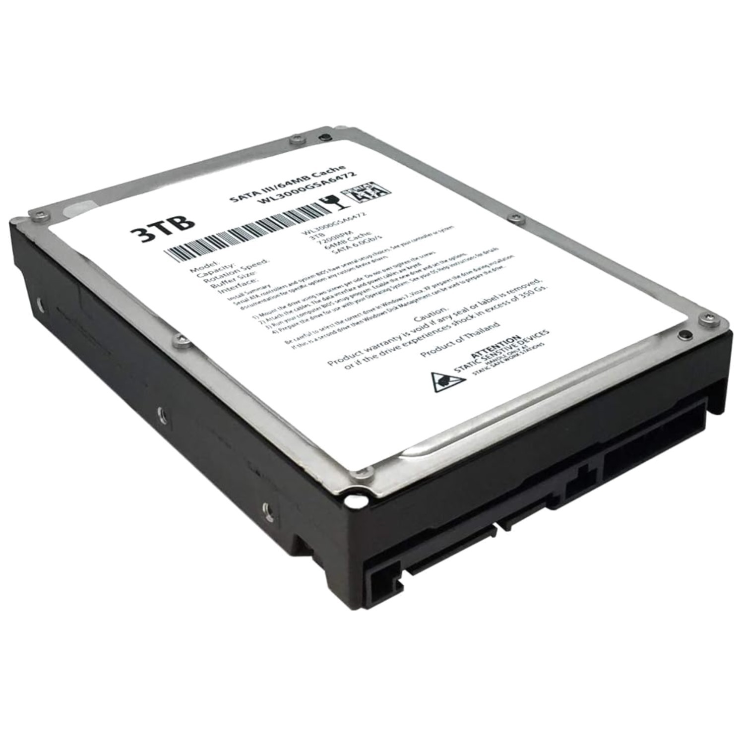 High-Capacity 3.5" Internal HDD 64MB Cache