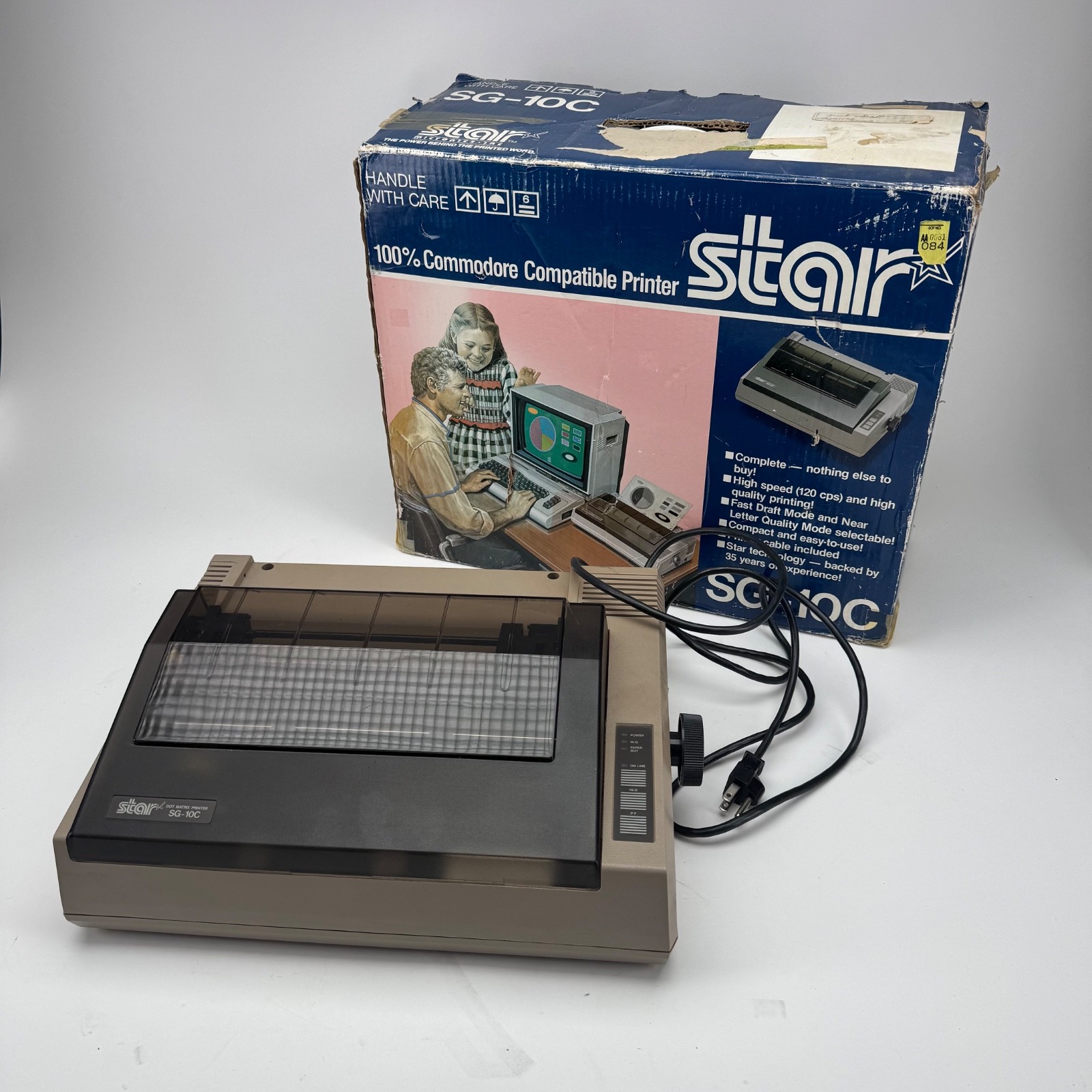 Star Micronics SG-10C Dot Matrix Printer 120 CPS Commodore Compatible Powers On