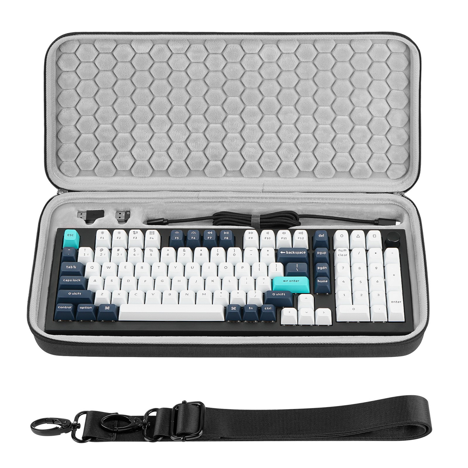 Geekria 96% Keyboard Case for Keychron Q5 HE / Q5 Max / Q5 Pro, EPOMAKER TH99