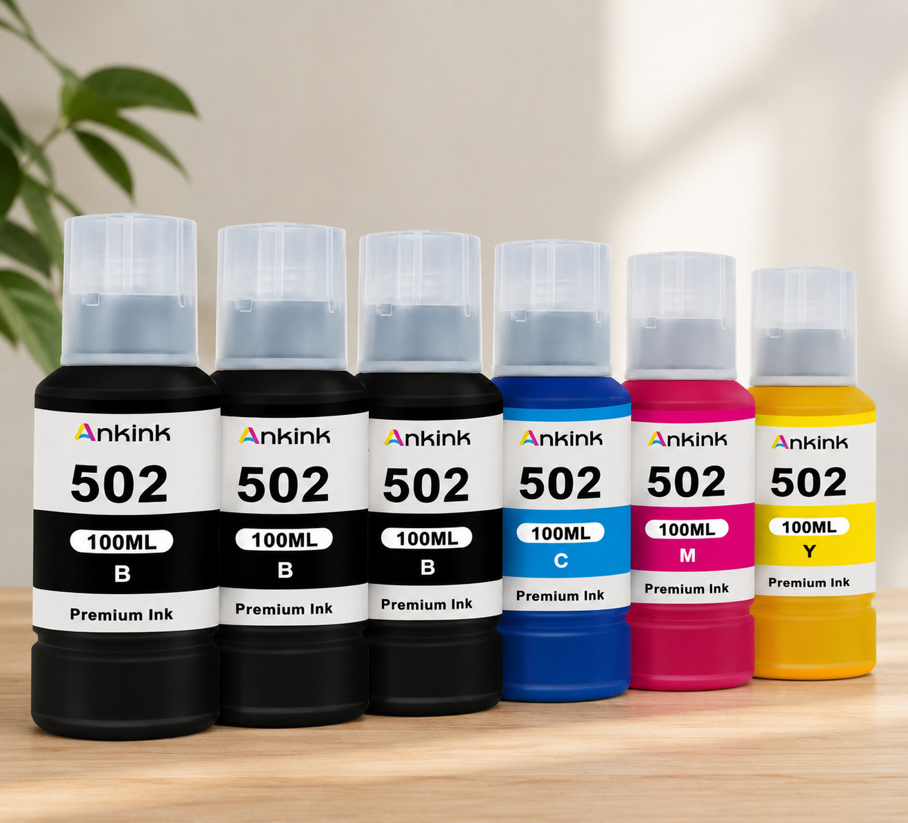 ANKINK T502 Ink Refill Bottles Replacement for Epson 502 6 Pack NEW Sealed