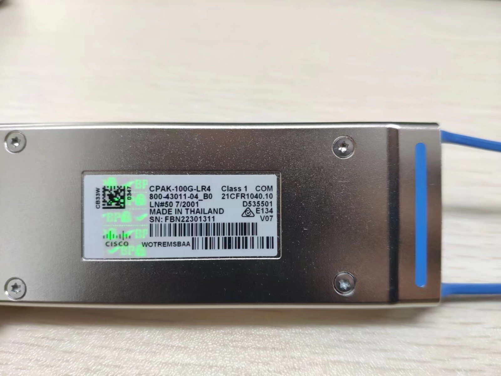 CISCO CPAK-100G-LR4 100G 10KM original Transceiver Module with hologram