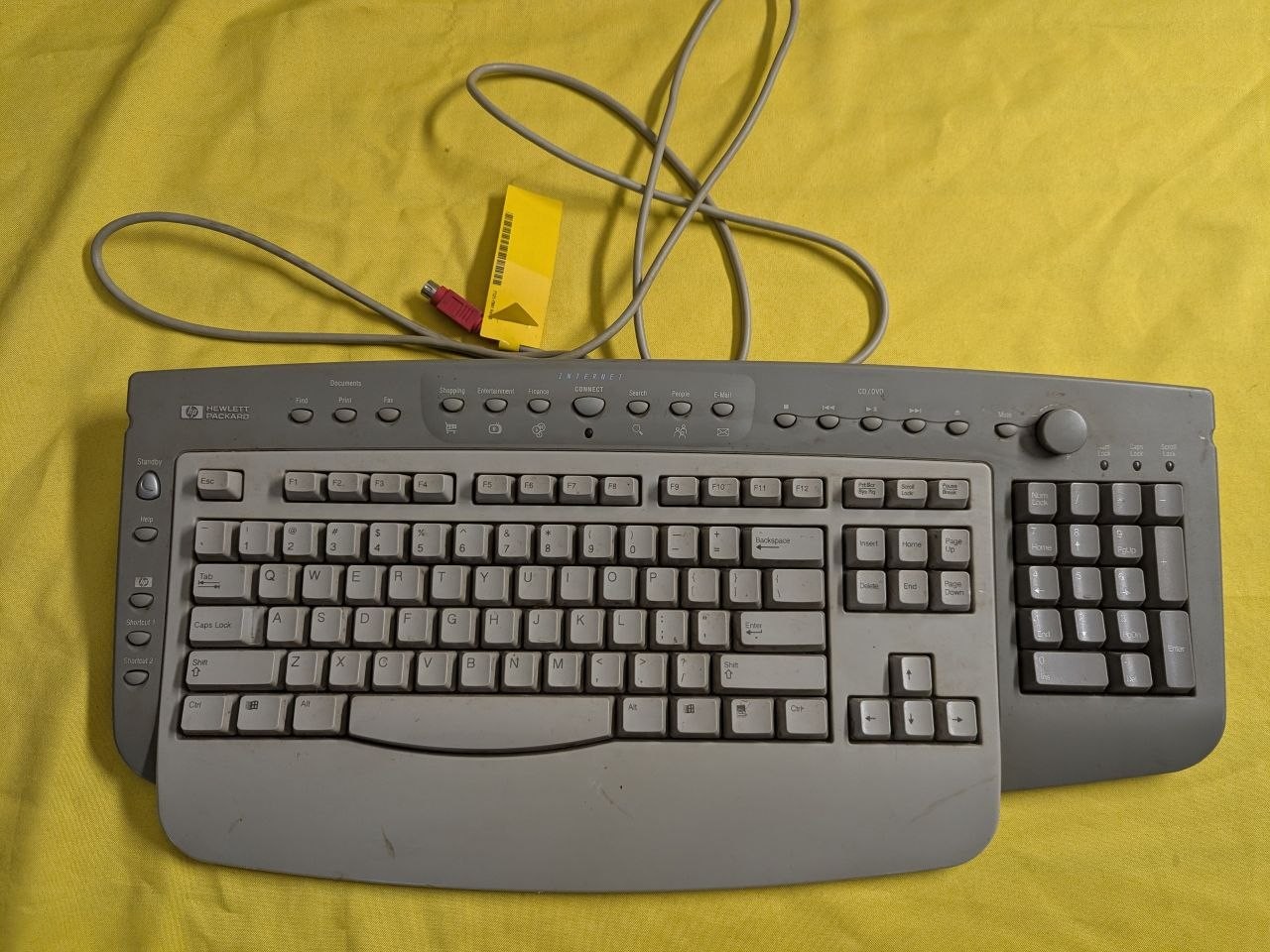 HP Hewlett Packard 6511-S PS/2 Multimedia Keyboard P/N 5183-9980 TC