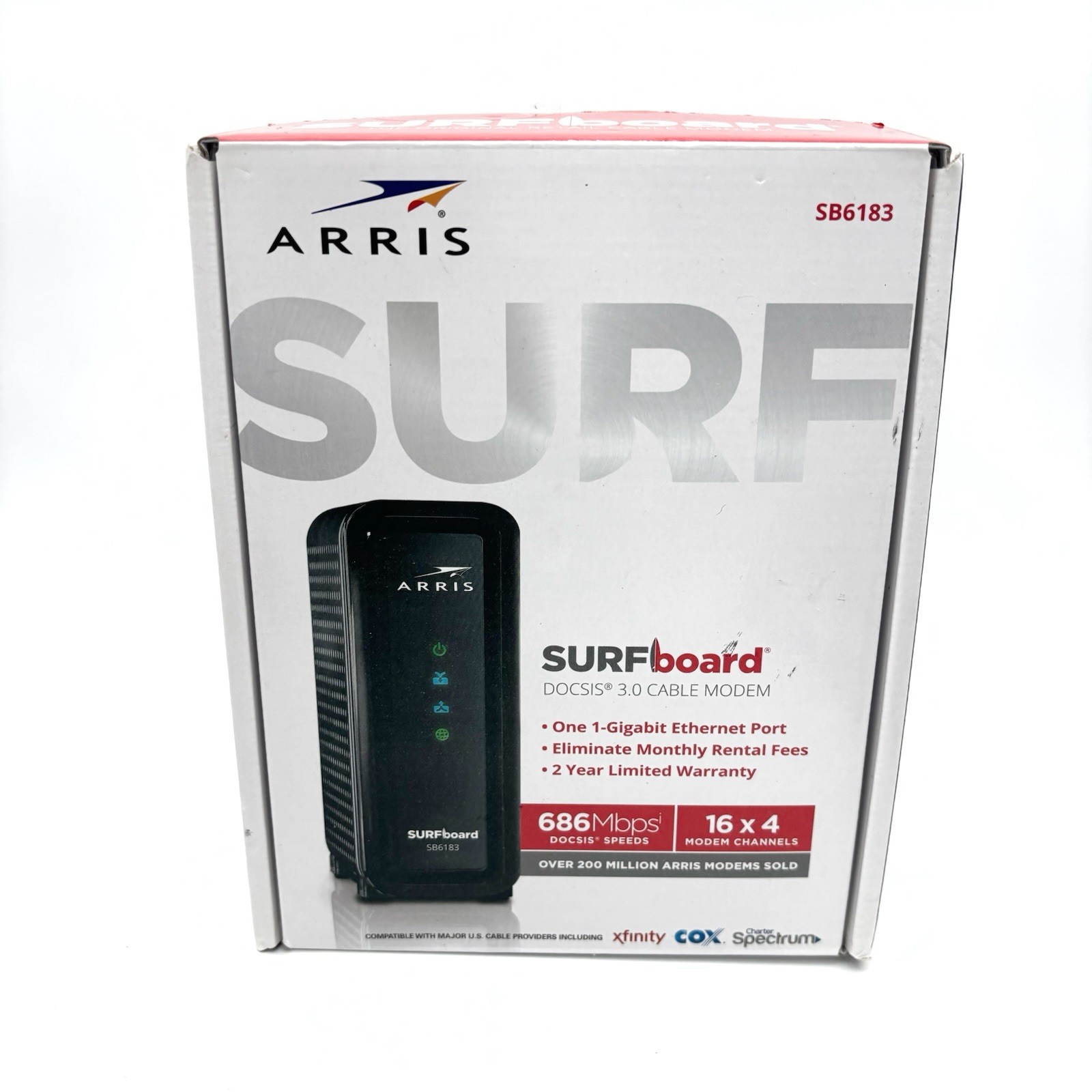ARRIS SURFboard SB6183 DOCSIS 3.0 Cable Modem -Xfinity Spectrum COX - BLACK