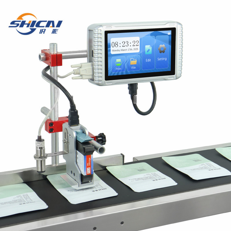 Production Line 12.7mm Inkjet Printer Date Serial Logo Barcode
