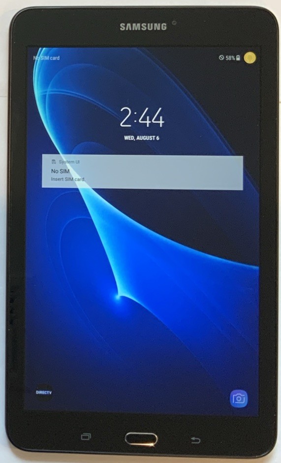 USED  8" GSM UNLOCKED SAMSUNG GALAXY TAB E, SM-T377A 4G LTE Wi-Fi TABLET