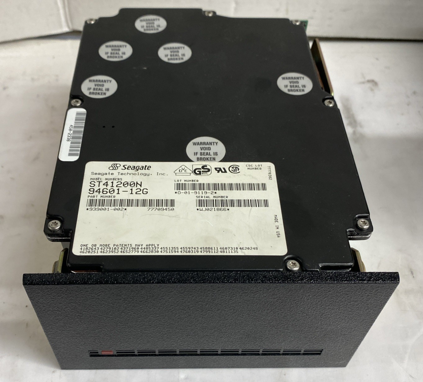 Vintage Seagate ST41200N  1.2GB  5.25" FH SCSI hard drive 1524 - Untested