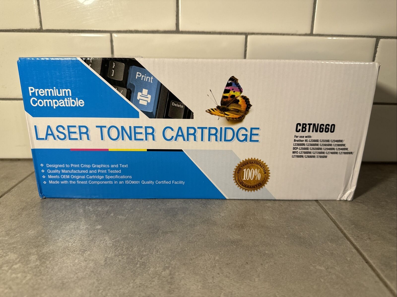 Premium Black Laser Toner Cartridge CBTN660 Compatible With Brother - DCP - MFC
