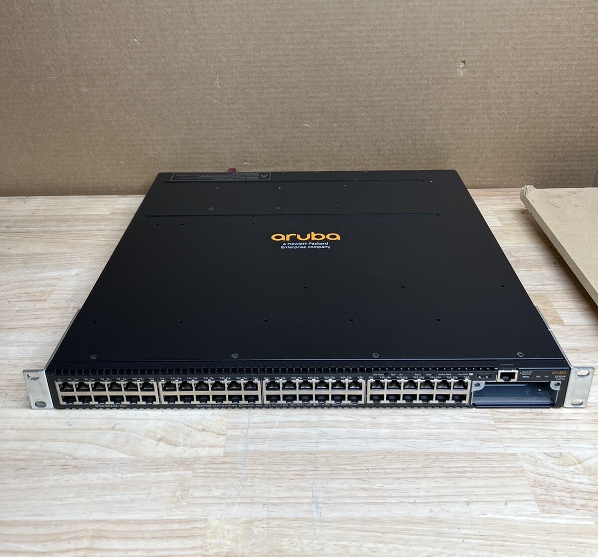 ✅ HP ARUBA 3810M 48-PORT 1-Slot Switch JL072A + Power Supply TESTED