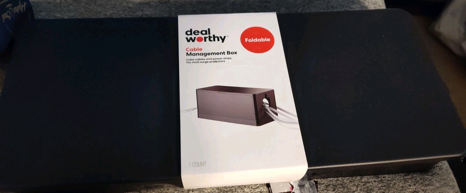 Dealworthy Foldable Cable Management Box 13.5" x 5.75" x 5.75" (Height)