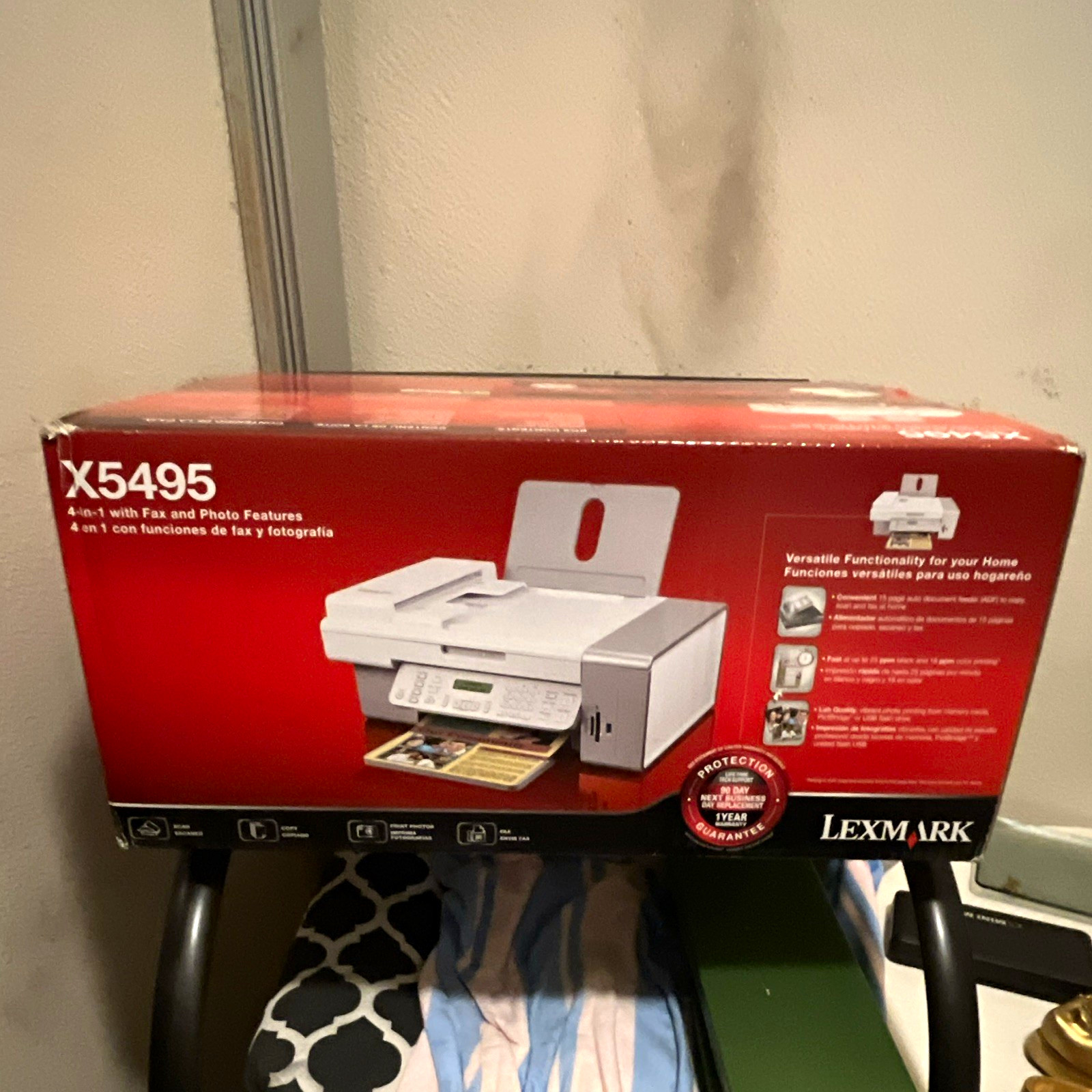 Lexmark X5495 Color Inkjet All-In-One Printer Fax/Scan/Copy 4800x1200 25ppm