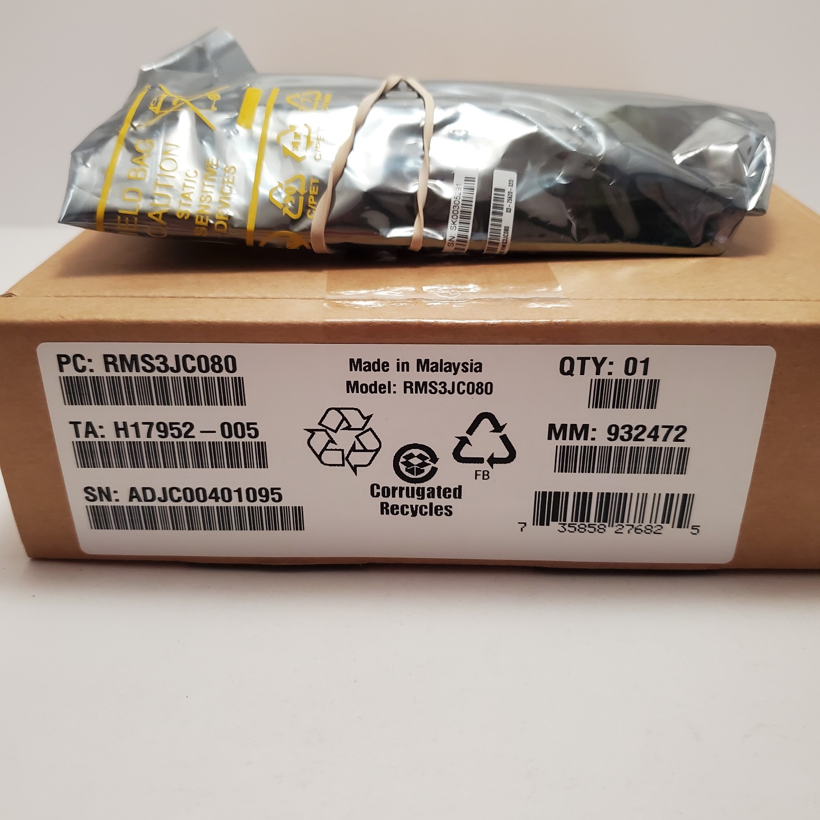 Intel RMS3JC080 12Gb/s 8-Port SAS SATA PCIe 3.0 x8 Integrated RAID Controller NI