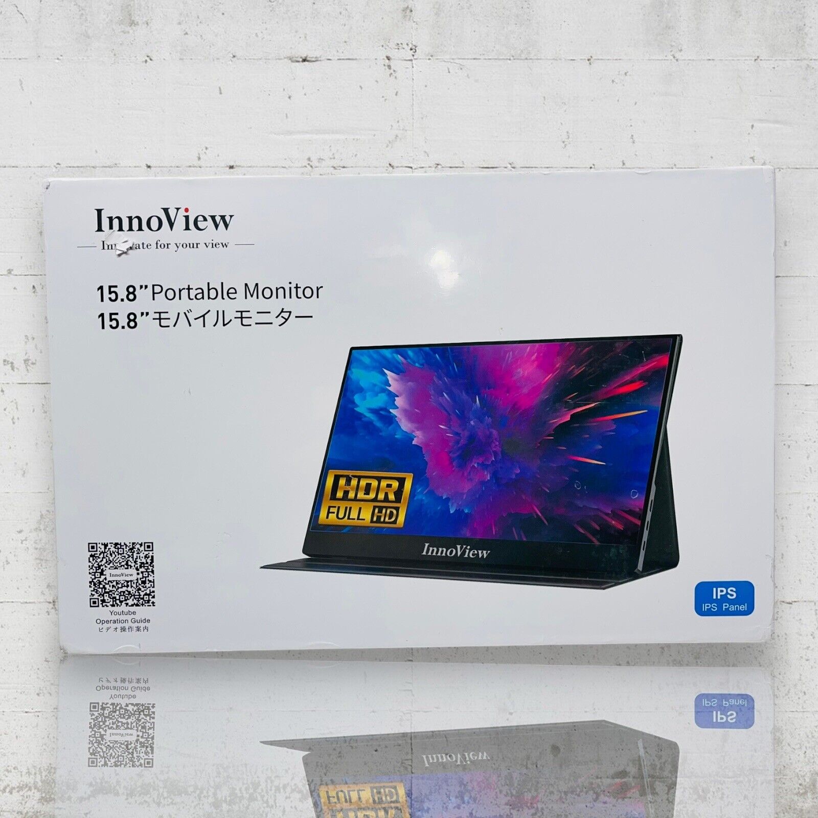 InnoView Portable Monitor 15.8 Inch FHD 1080P HDMI External Monitor INVPM406