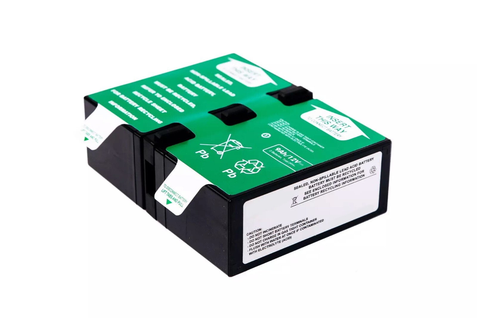 APCRBC124-PW replacement battery compatible with Battery Cartridge #124, BR1300G
