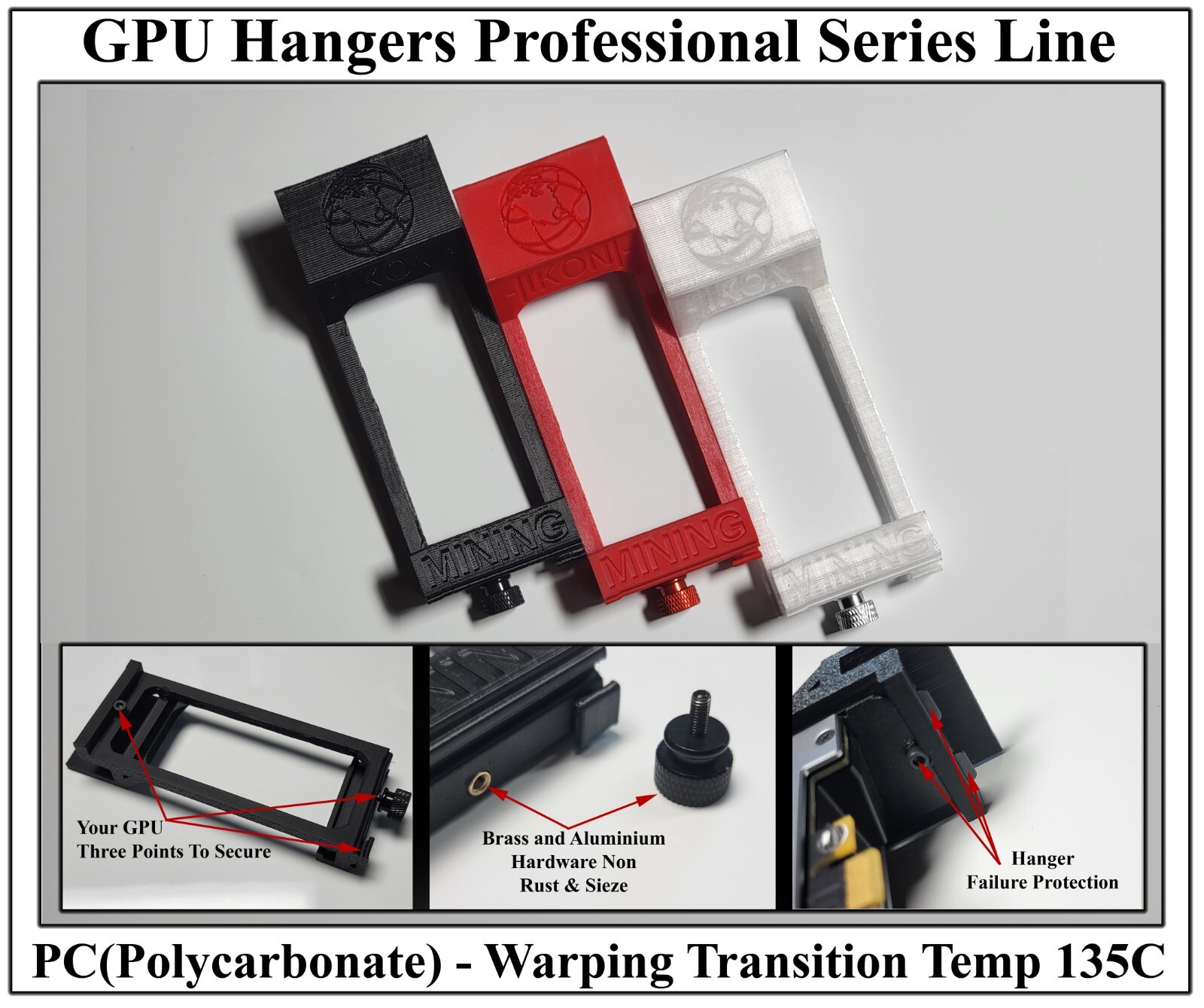 PC Universal Wire Shelf Shelves GPU Hangers Hanger Mining RIG  Rack Holder LOT