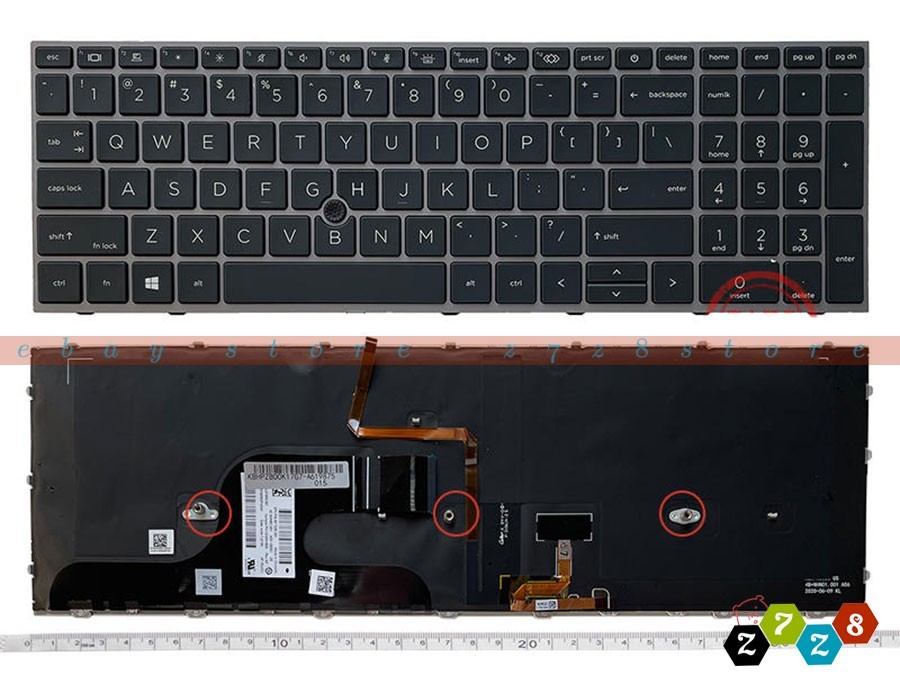 New HP ZBOOK Fury 15 G7 G8 Keyboard US Backlit M17094-001 M17095-001 L97967-001