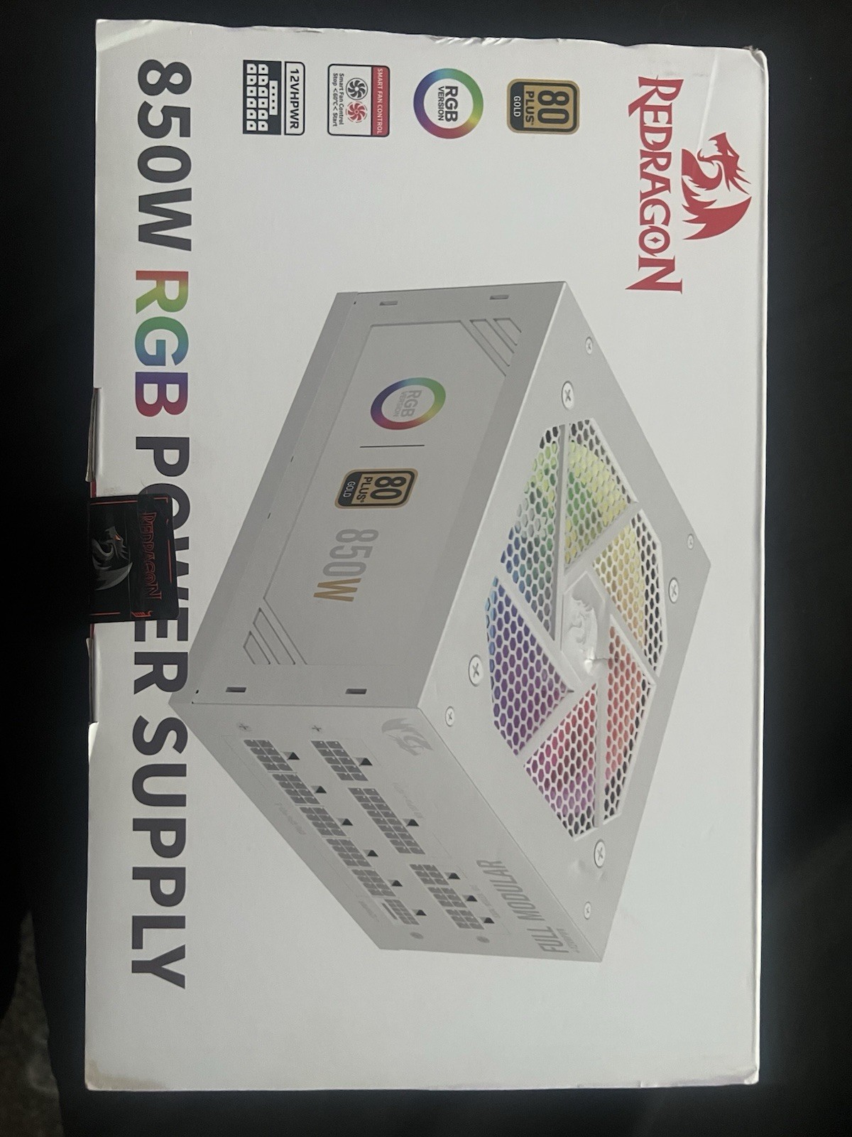 Red Dragon 850W Power Supply, Fully Modular, 80 plus Gold, RGB FOR GAMING