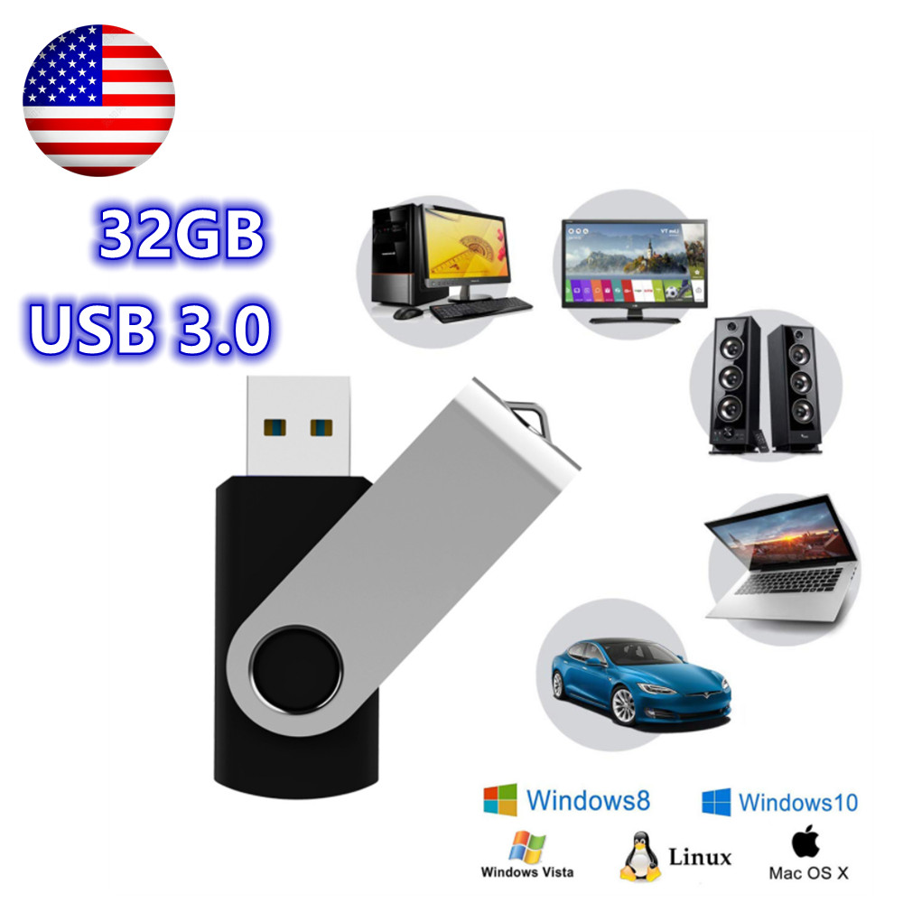 Lot Pack 32GB USB 3.0 Flash Drive Memory Drive Storage Memory Pen Drive U Disk