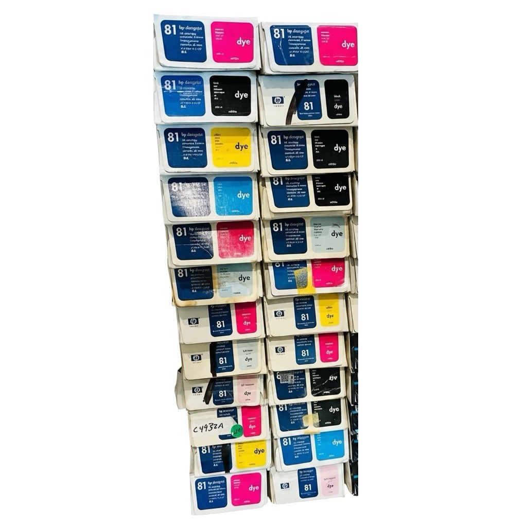 Genuine HP 81 Dye Ink Cartridge 680ml Choose Color Black C4930A C4931A C4932A